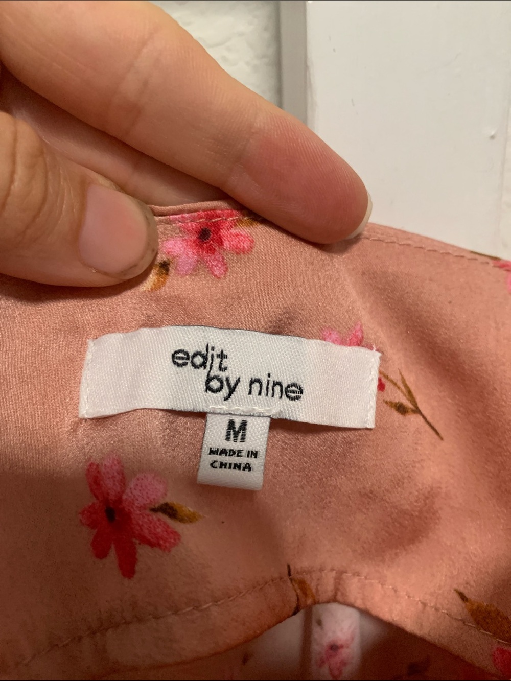 Edit by Nine Y2K Style Pink Floral Cowl Neck Satin Slip Dress - Picture 4 of 8